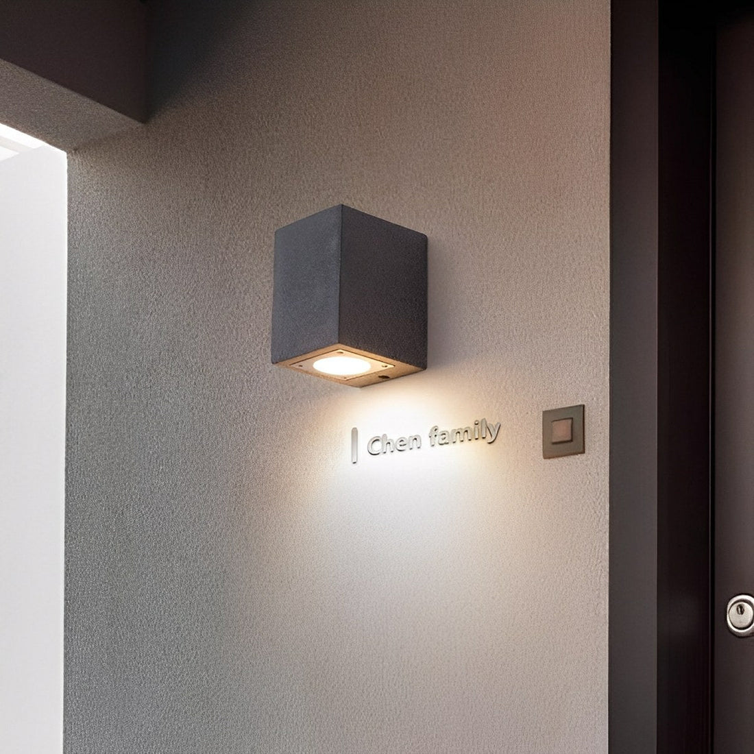 Modern Waterproof Cylinder Cement LED Outdoor Wall Lights - Flyachilles