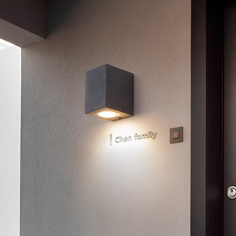 Modern Waterproof Cylinder Cement LED Outdoor Wall Lights - Flyachilles