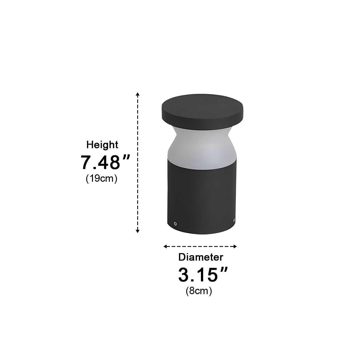 Modern Waterproof Cylinder Outdoor LED Lawn Pathway Lights - Flyachilles