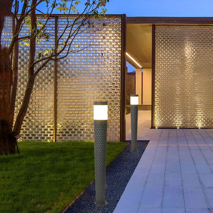 Modern Waterproof Cylinder Outdoor LED Lawn Pillar Lights - Flyachilles