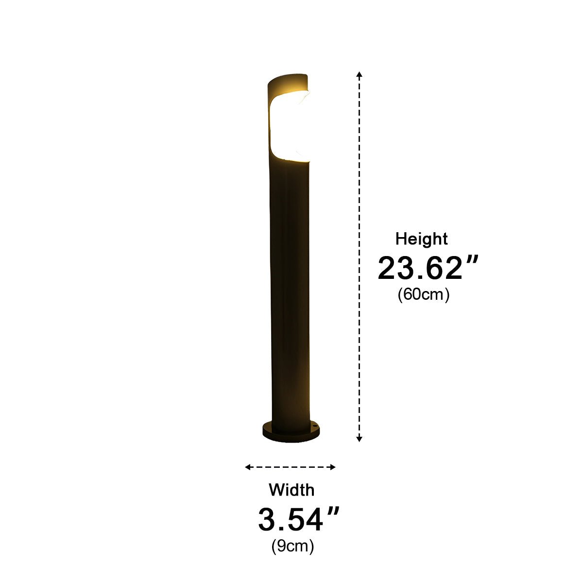Modern Waterproof Geometric Outdoor LED Landscape Path Lights - Flyachilles