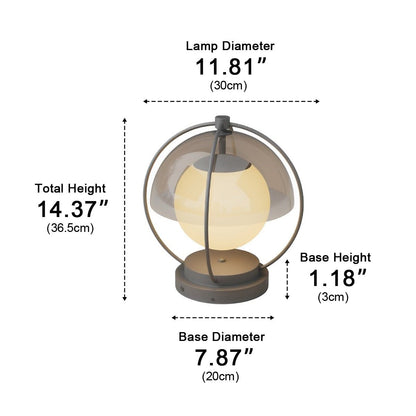 Modern Waterproof Globe Planet LED Outdoor Post Lights - Flyachilles