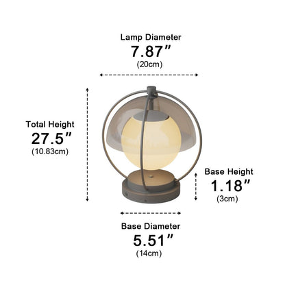 Modern Waterproof Globe Planet LED Outdoor Post Lights - Flyachilles