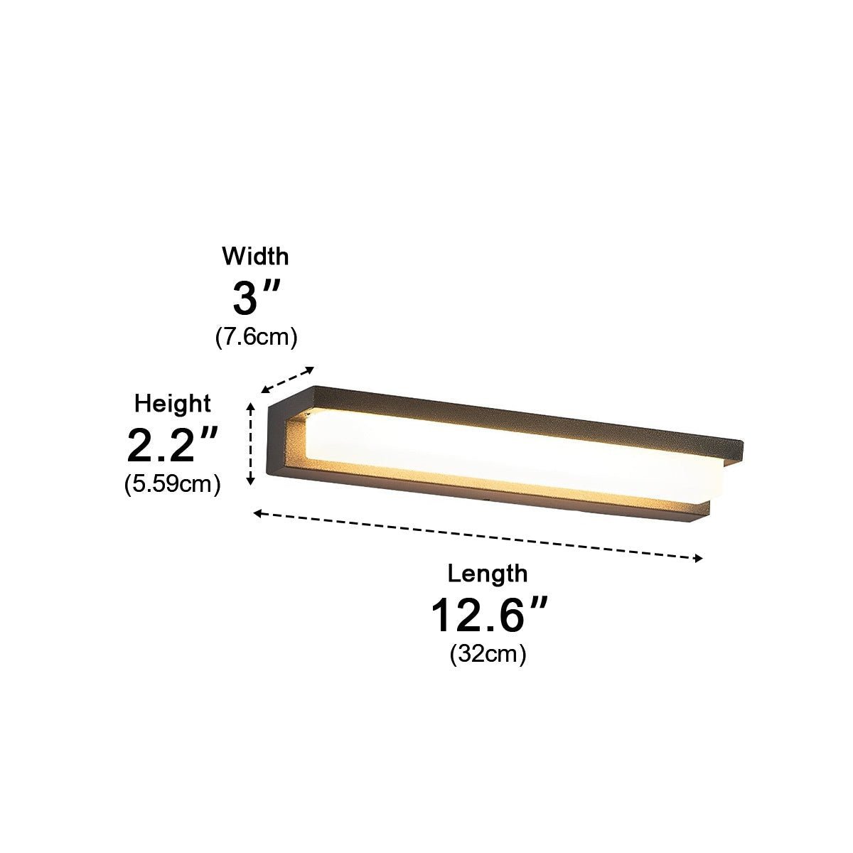 Modern Waterproof LED Outdoor Long Strip Porch Light - Flyachilles