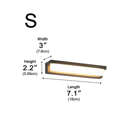 Modern Waterproof LED Outdoor Long Strip Solar Porch Light - Flyachilles