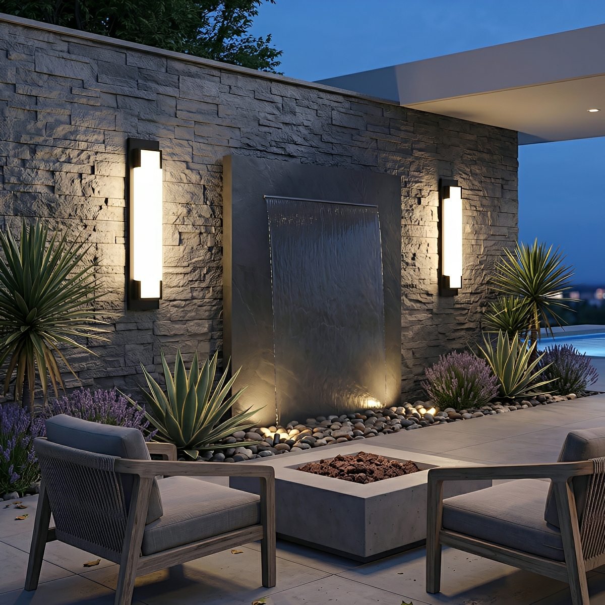 Modern Waterproof Linear Strip LED Outdoor Wall Lights - Flyachilles