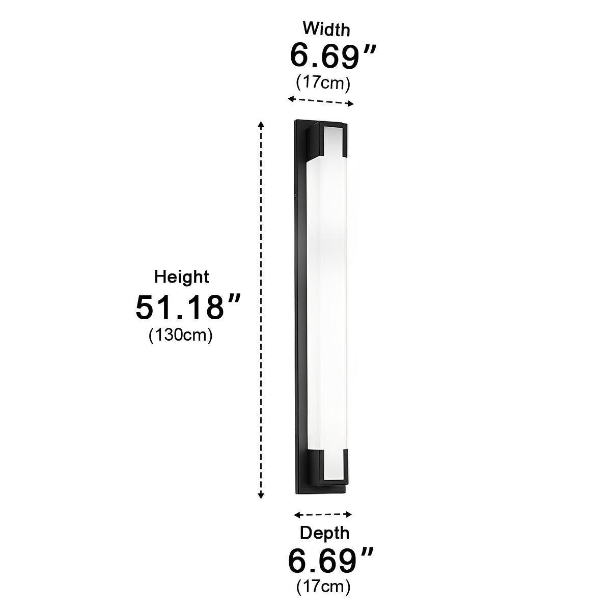 Modern Waterproof Linear Strip LED Outdoor Wall Lights - Flyachilles