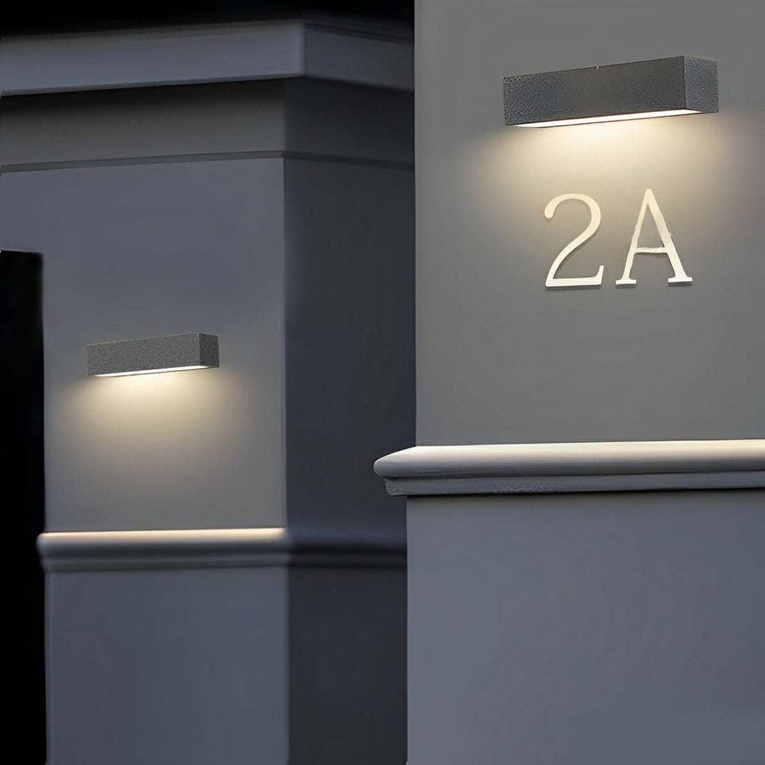 Modern Waterproof Outdoor Cement Rectangular Down LED Porch Lights - Flyachilles