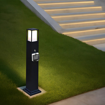Modern Waterproof Outdoor LED Landscape Path Lights with Socket Charging Station - Flyachilles