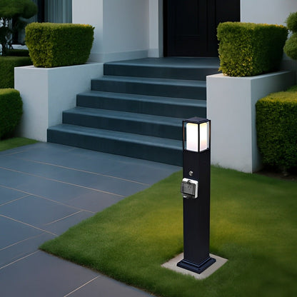 Modern Waterproof Outdoor LED Landscape Path Lights with Socket Charging Station - Flyachilles