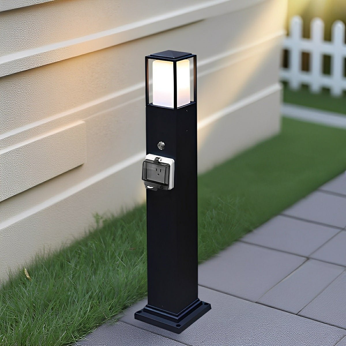 Modern Waterproof Outdoor LED Landscape Path Lights with Socket Charging Station - Flyachilles