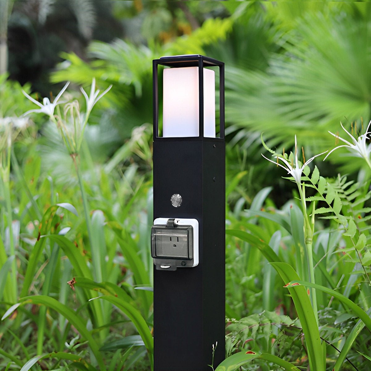 Modern Waterproof Outdoor LED Landscape Path Lights with Socket Charging Station - Flyachilles