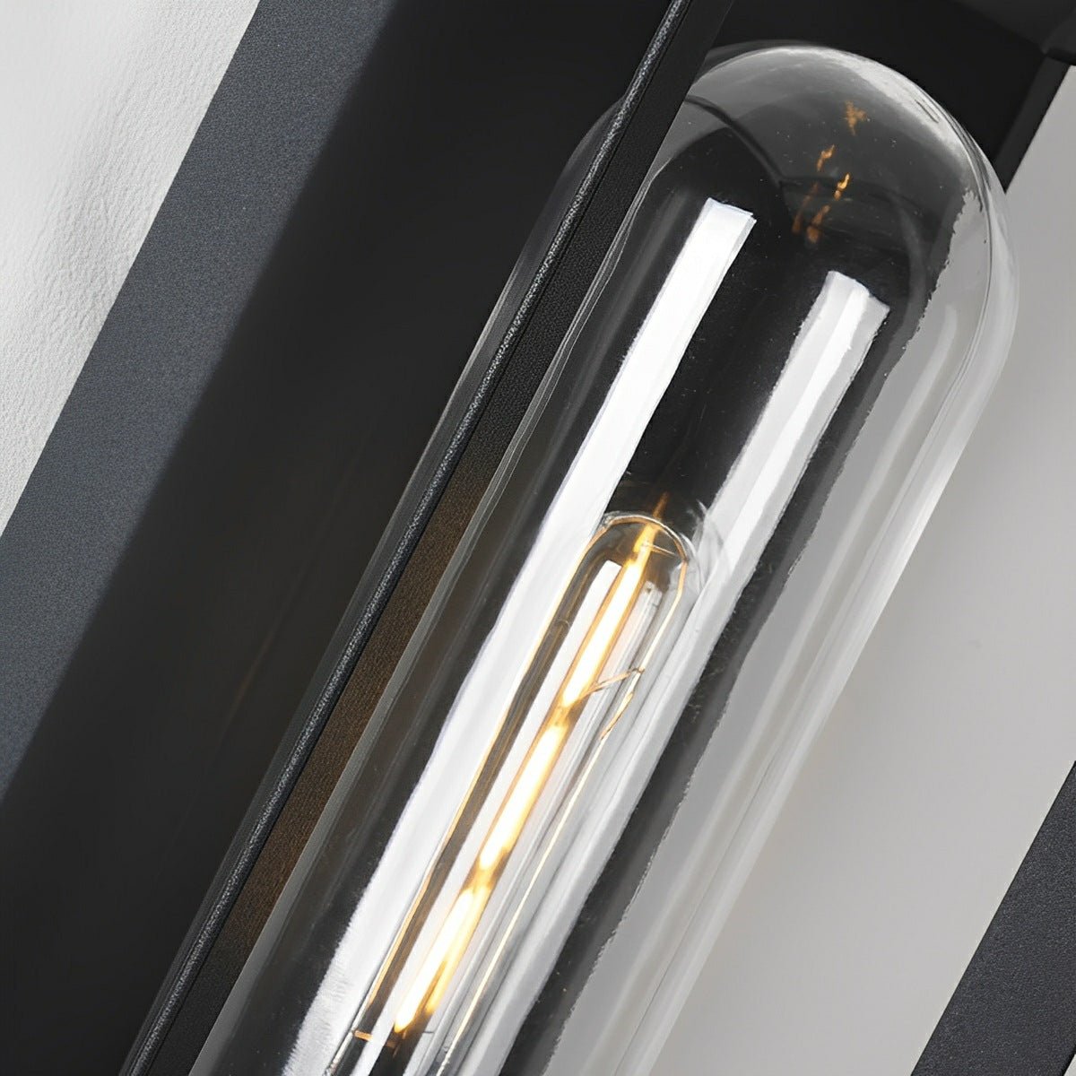 Modern Waterproof Rectangular Glass - Lampshade Outdoor LED Porch Wall Lights - Flyachilles