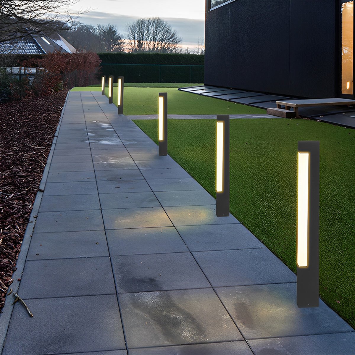 Modern Waterproof Rectangular Outdoor LED Landscape Path Lights - Flyachilles