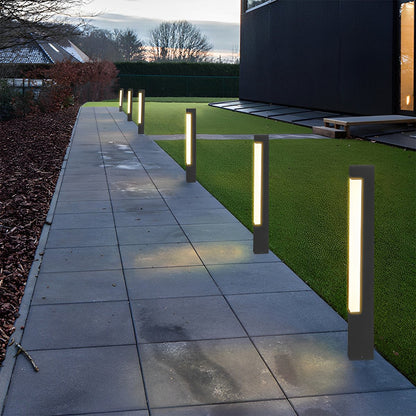Modern Waterproof Rectangular Outdoor LED Landscape Path Lights - Flyachilles
