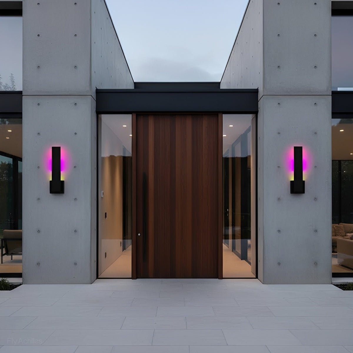 Modern Waterproof RGB LED Outdoor Wall Light Smart Dimmable - Flyachilles