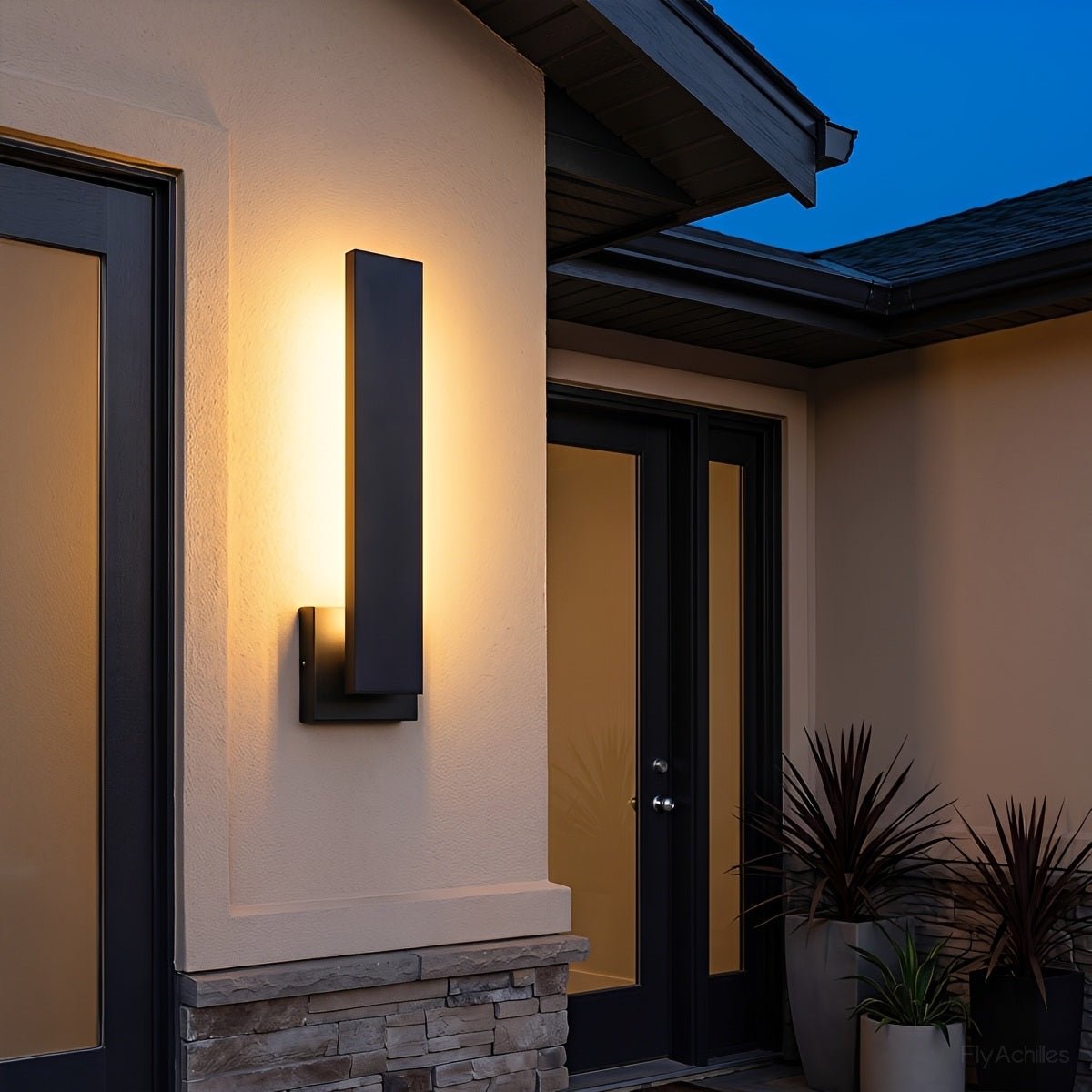 Modern Waterproof RGB LED Outdoor Wall Light Smart Dimmable - Flyachilles