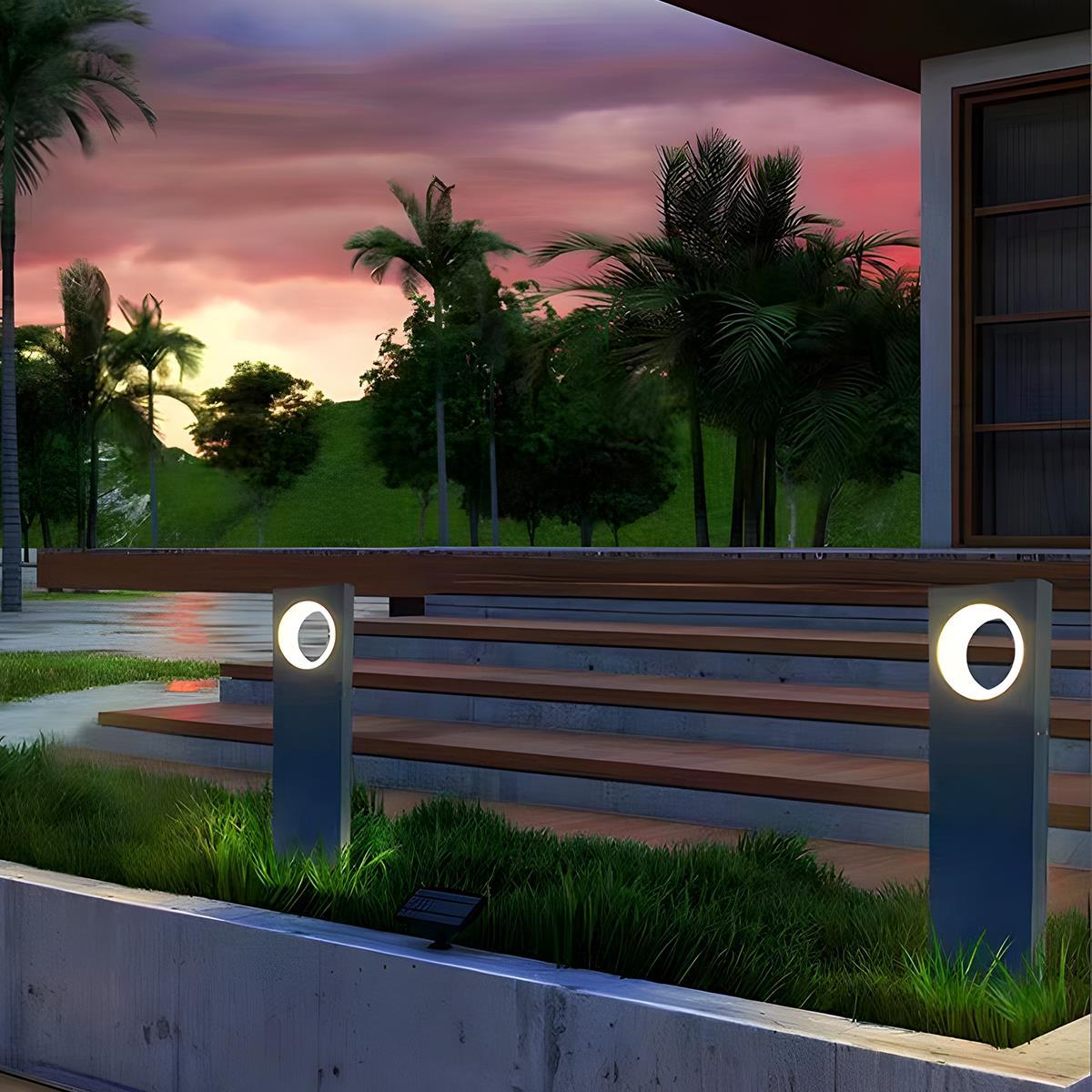 Modern Waterproof Ring - Round LED Outdoor Lawn Landscape Lighting - Flyachilles