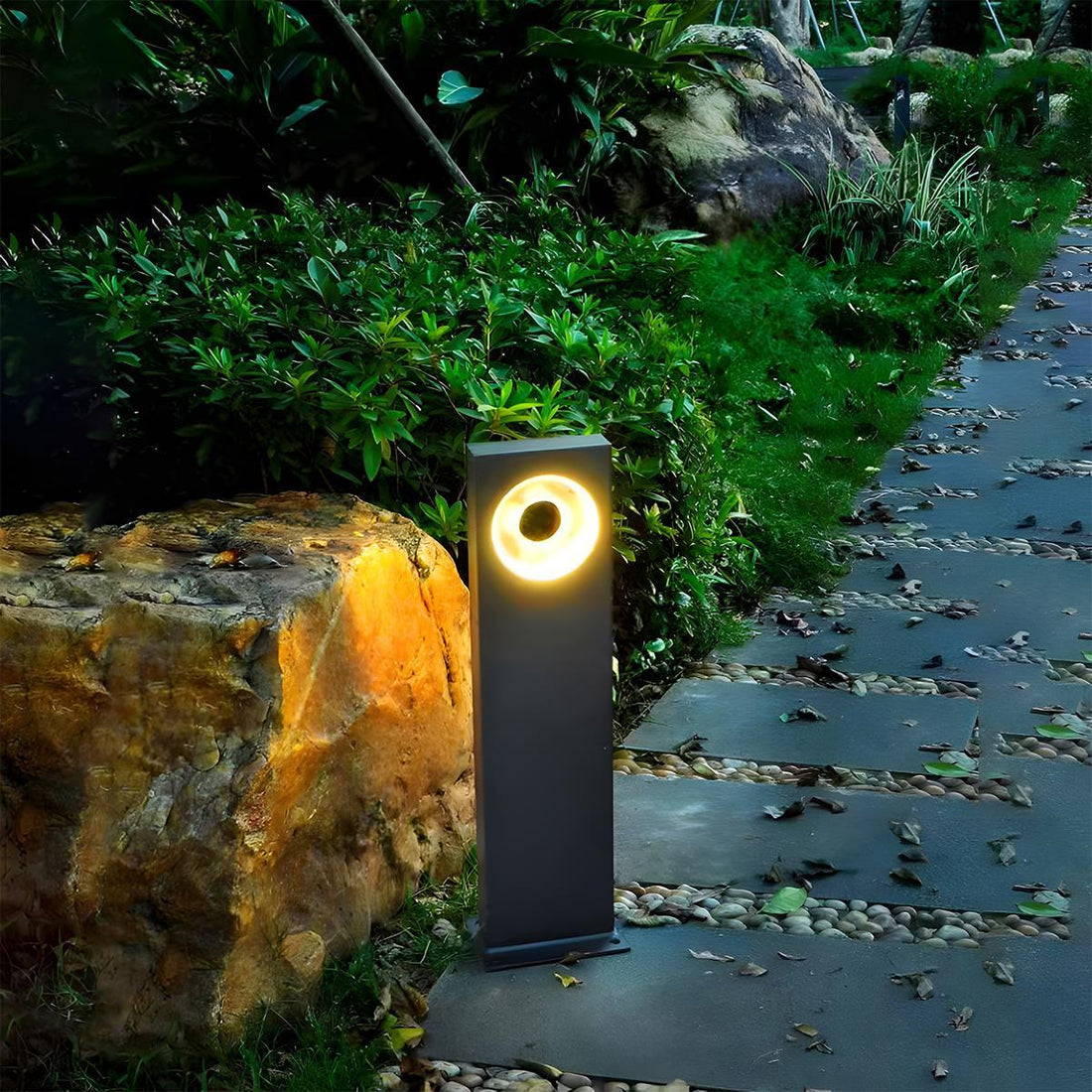 Modern Waterproof Ring - Round LED Outdoor Lawn Landscape Lighting - Flyachilles