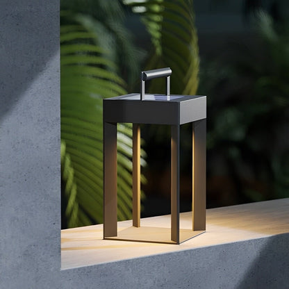 Modern Waterproof Solar&amp;Rechargeable Rectangular LED Outdoor Floor Lamp - Flyachilles