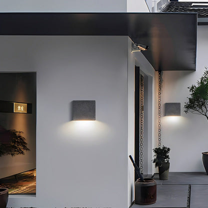 Modern Waterproof Square Cement LED Outdoor Wall Lights - Flyachilles