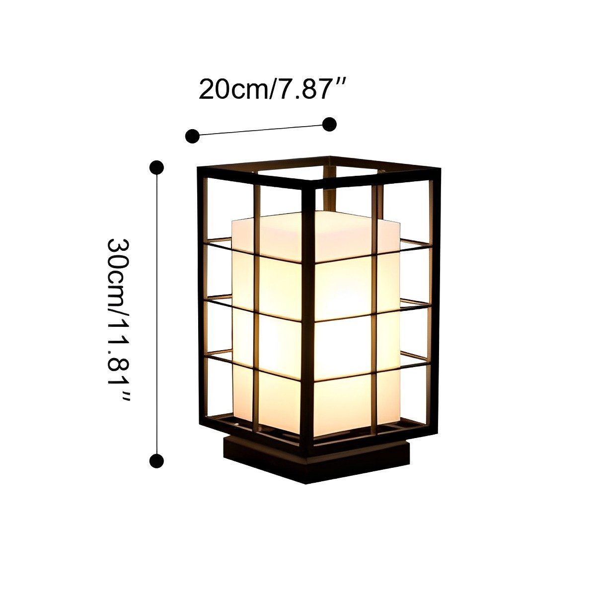 Modern Waterproof Square Lantern LED Outdoor Landscape Lawn Lighting - Flyachilles