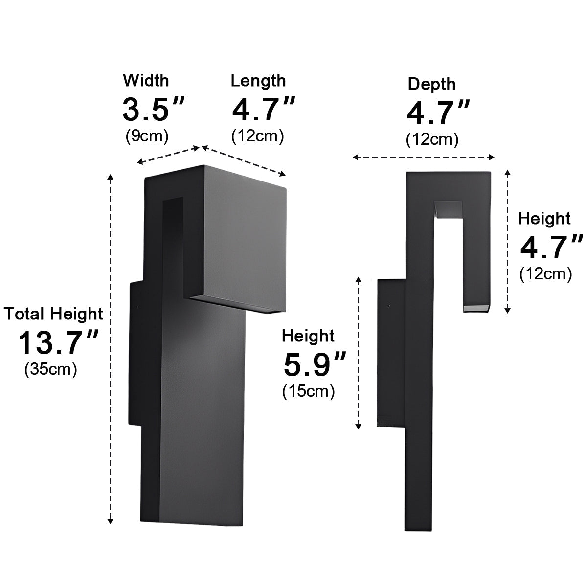 Modern Waterproof Tiered LED Outdoor Wall Lights - Flyachilles