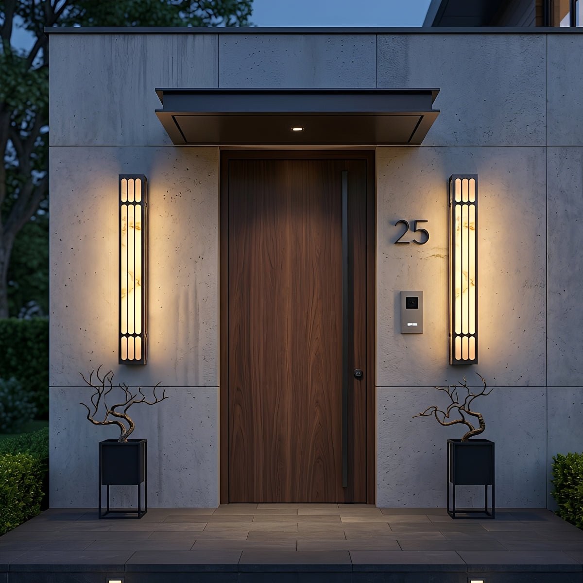 Modern Waterproof Vertical Outdoor LED Wall Sconce - Flyachilles