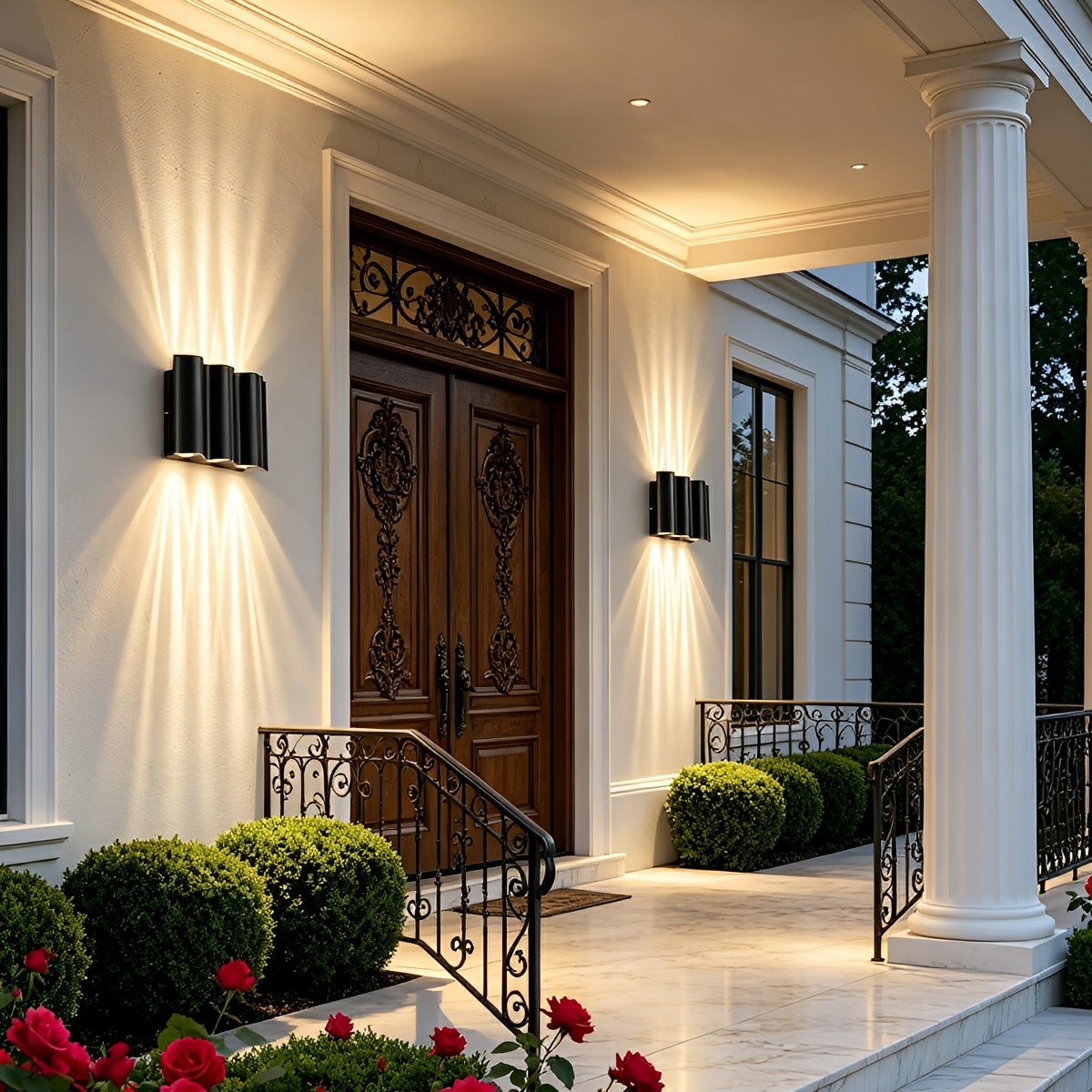 Modern Waterproof Water Wave Up and Down Outdoor Wall Light - Flyachilles