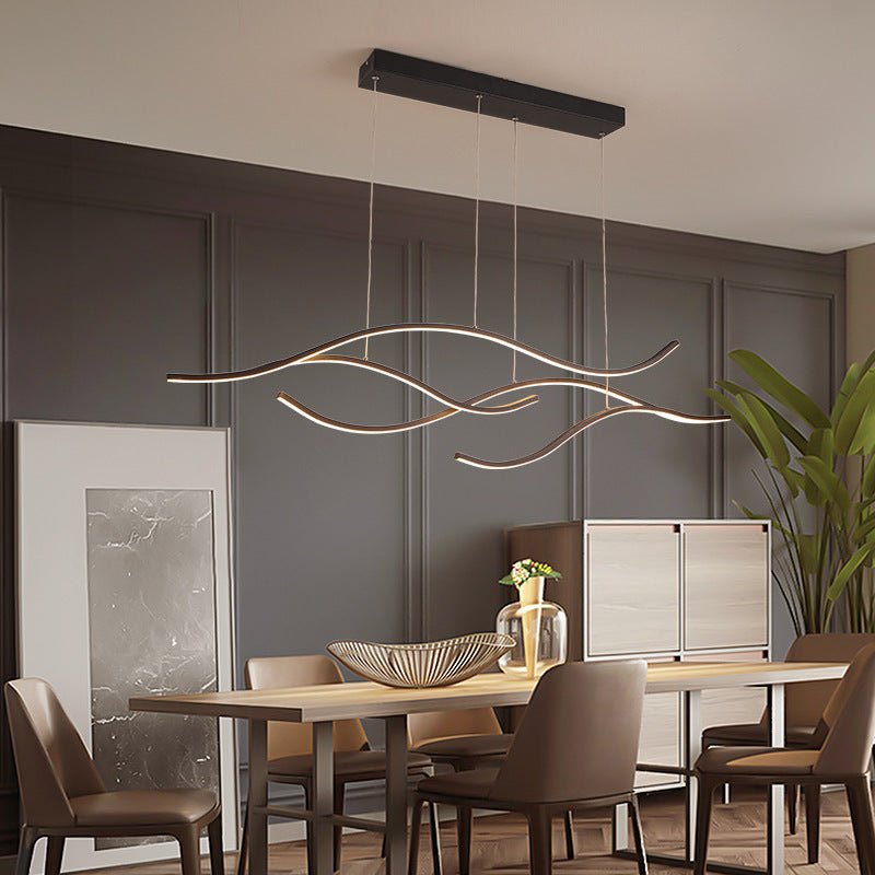 Modern Wave LED Linear Pendant Light - Flyachilles