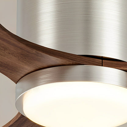 Modern Wing - inspired Blade Reverse Ceiling Fan - with Light - Flyachilles