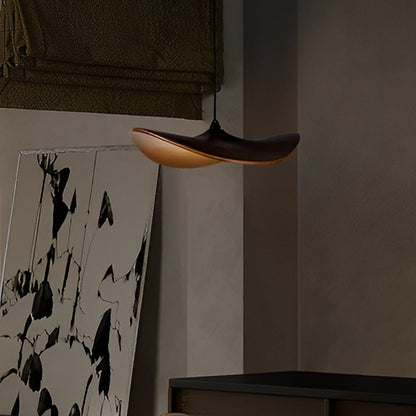 Modern Wood Natural Style Lotus Leaf LED Pendant Light - Flyachilles