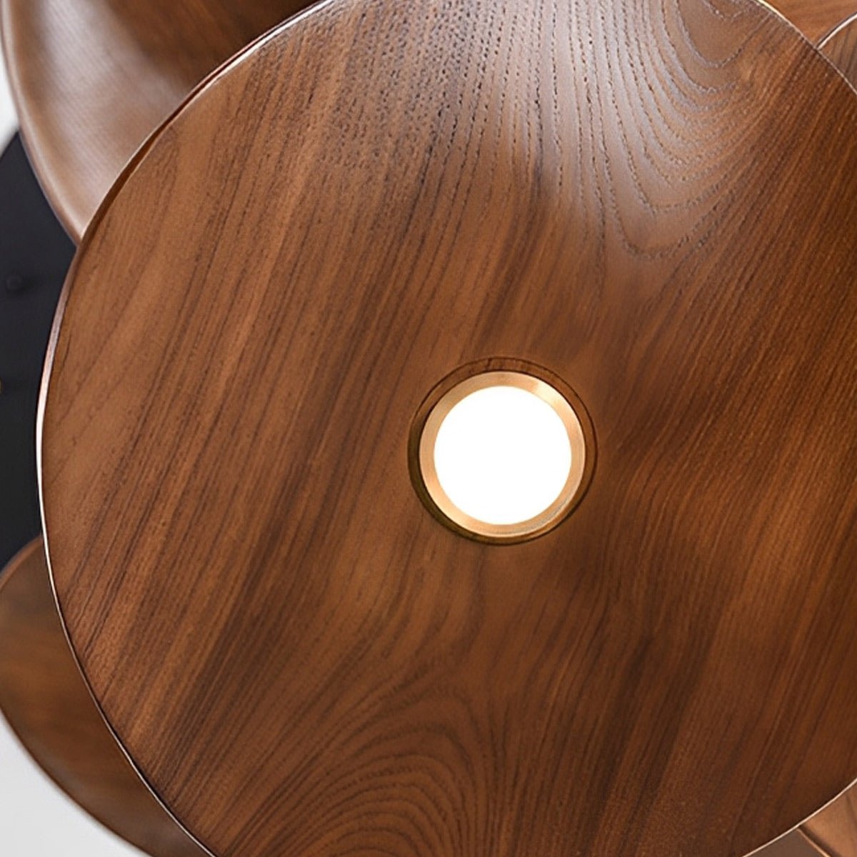 Modern Wood Natural Style Lotus Leaf LED Pendant Light - Flyachilles