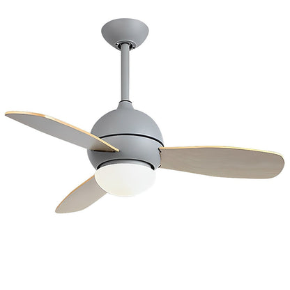 Nordic Minimalist LED Ceiling Paddle Fan with Remote Control Adjustable Wind Speed Fan - Flyachilles