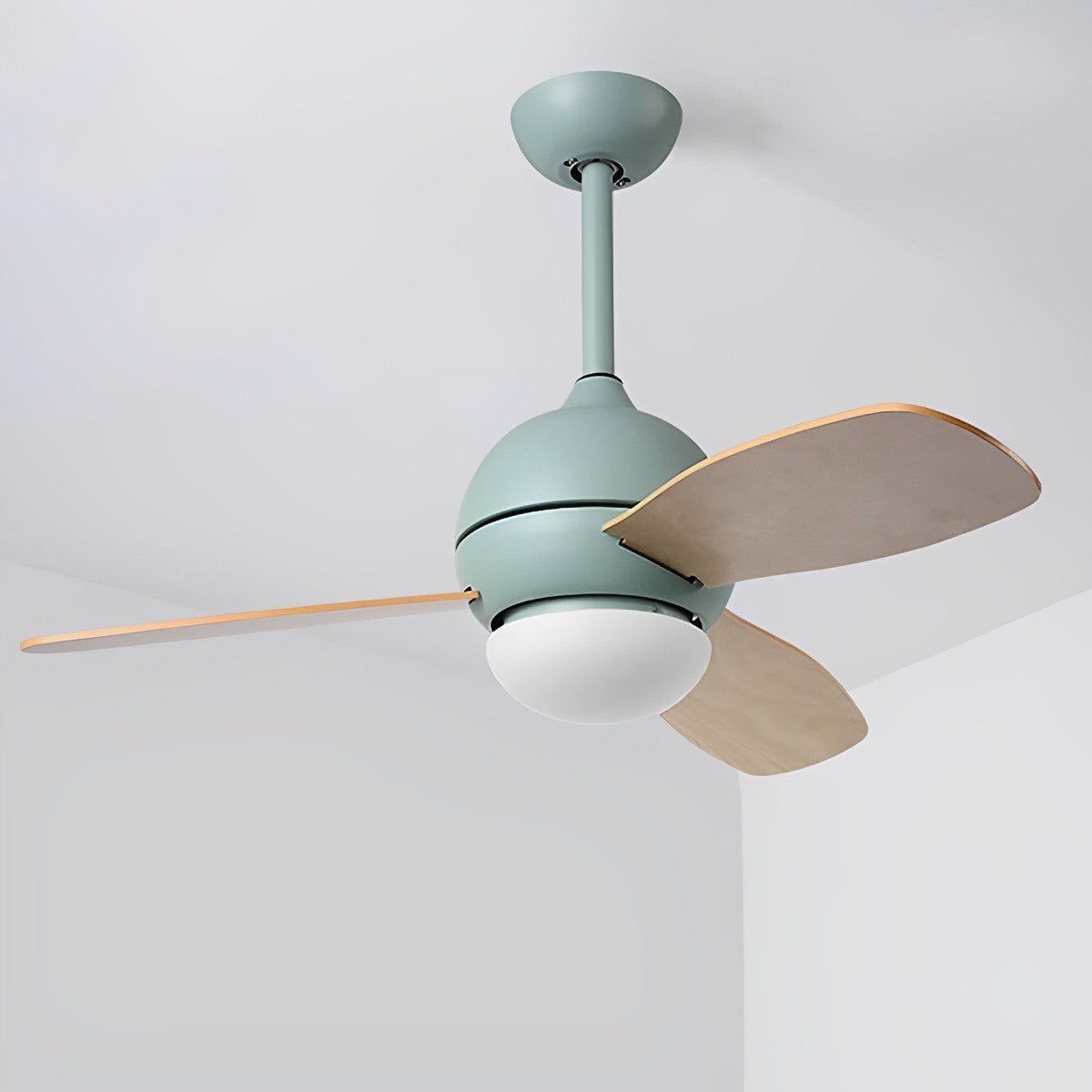 Nordic Minimalist LED Ceiling Paddle Fan with Remote Control Adjustable Wind Speed Fan - Flyachilles