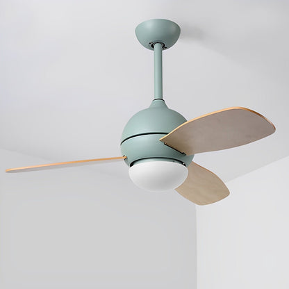 Nordic Minimalist LED Ceiling Paddle Fan with Remote Control Adjustable Wind Speed Fan - Flyachilles