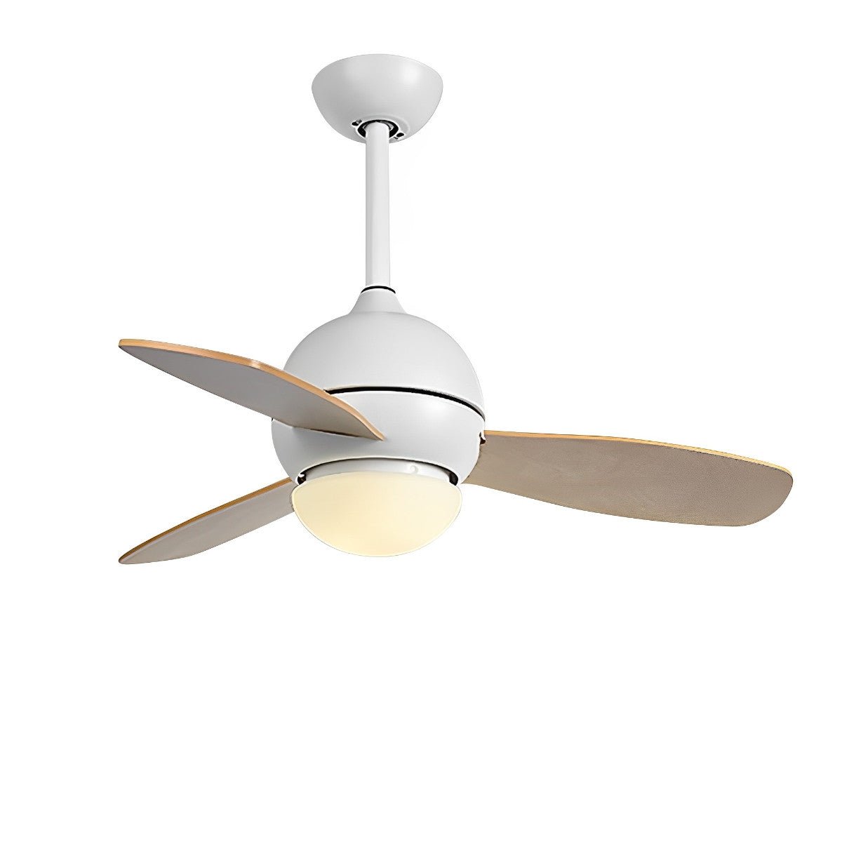 Nordic Minimalist LED Ceiling Paddle Fan with Remote Control Adjustable Wind Speed Fan - Flyachilles