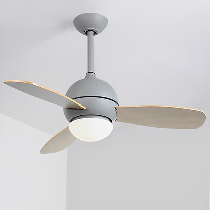 Nordic Minimalist LED Ceiling Paddle Fan with Remote Control Adjustable Wind Speed Fan - Flyachilles