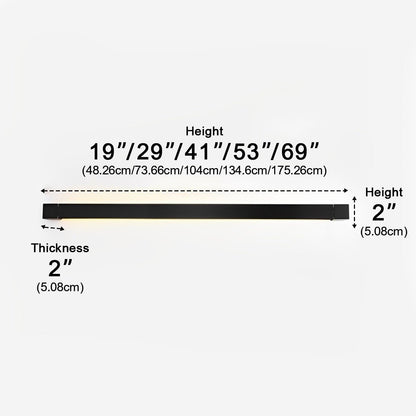 Nordic Ultra - thin Long Strip LED Rotatable Background Wall Light - Flyachilles