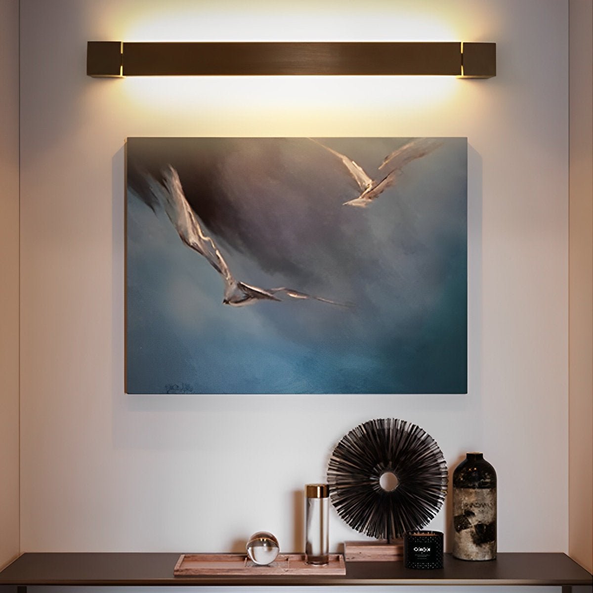 Nordic Ultra - thin Long Strip LED Rotatable Background Wall Light - Flyachilles