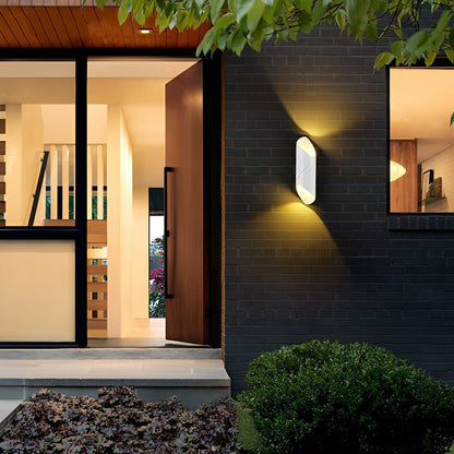 Outdoor LED Up and Down Light Waterproof Modern Wall Sconce Lighting - Flyachilles
