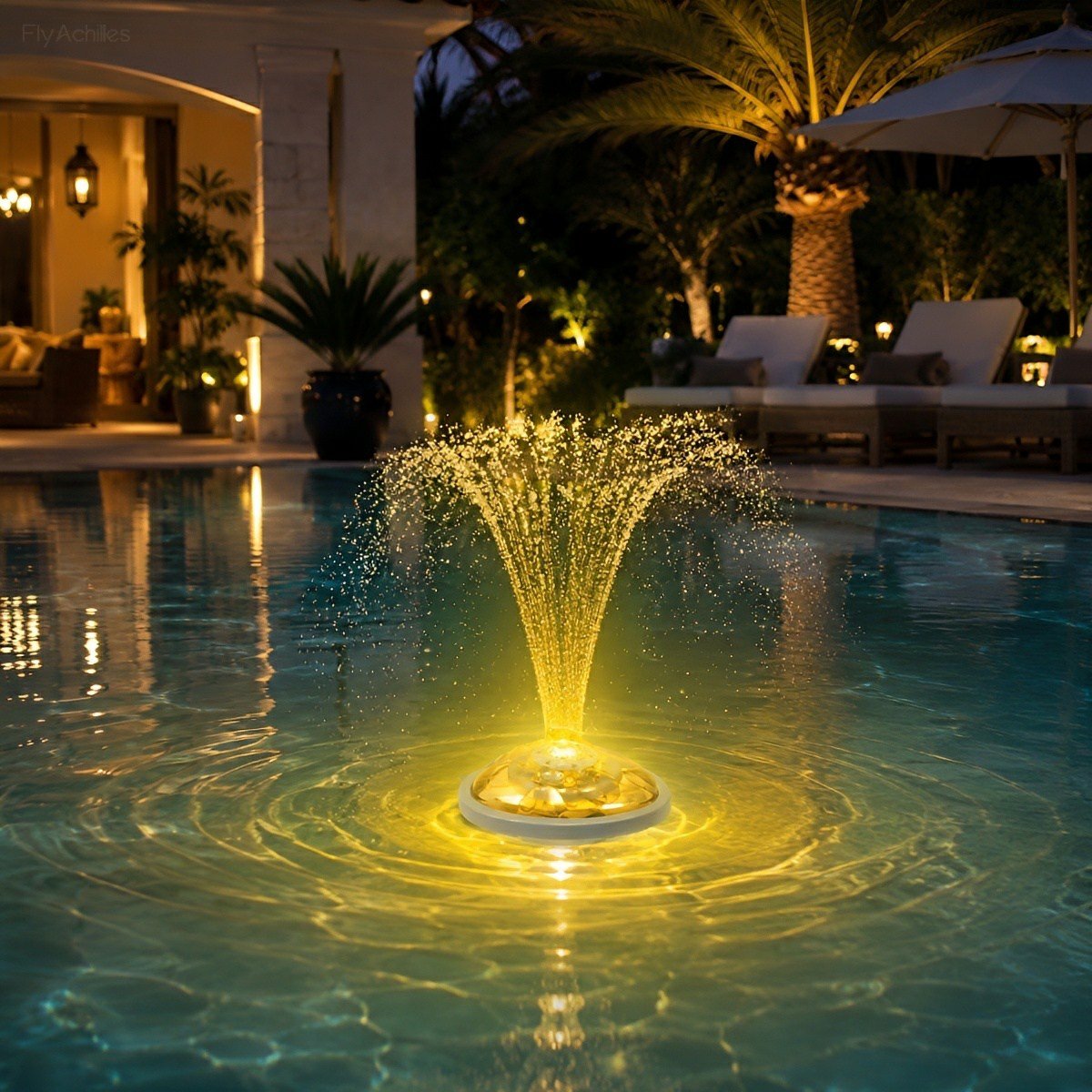 Outdoor RGB Floating Fountain Pool Light - Flyachilles