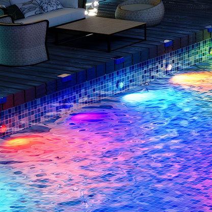 Outdoor Solar RGB Pool Light Underwater Lighting - Flyachilles