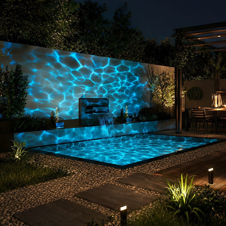 Outdoor Water Wave Projector Light 3D Ripple Effect - Flyachilles