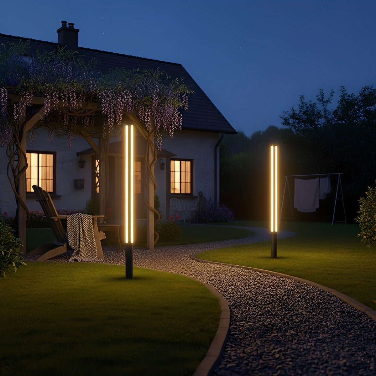 Outdoor Waterproof Pathway Post Bollard Light - Flyachilles