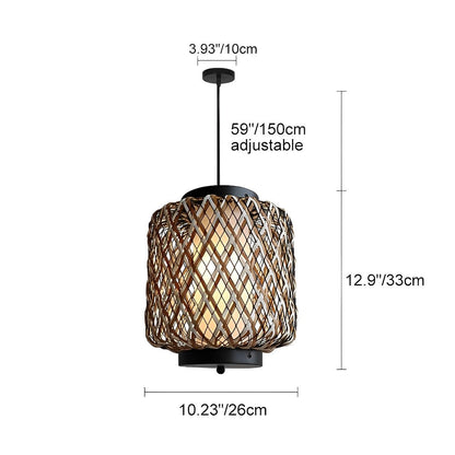 Outdoor Waterproof Rattan Hanging Lanterns Pandent Lights - Flyachilles