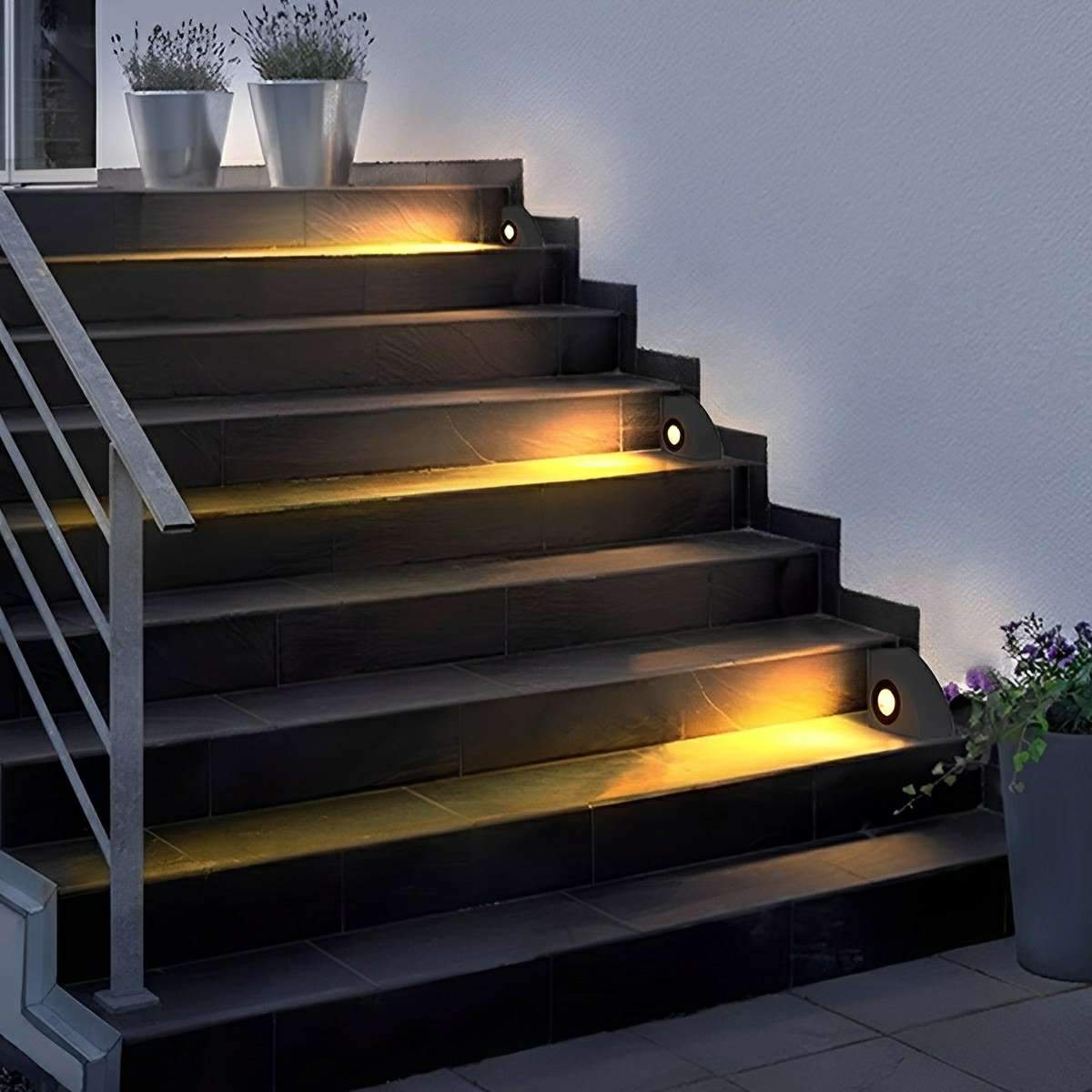 Outdoor Waterproof Recessed Light Stairs Corner LED Wall Lights - Flyachilles