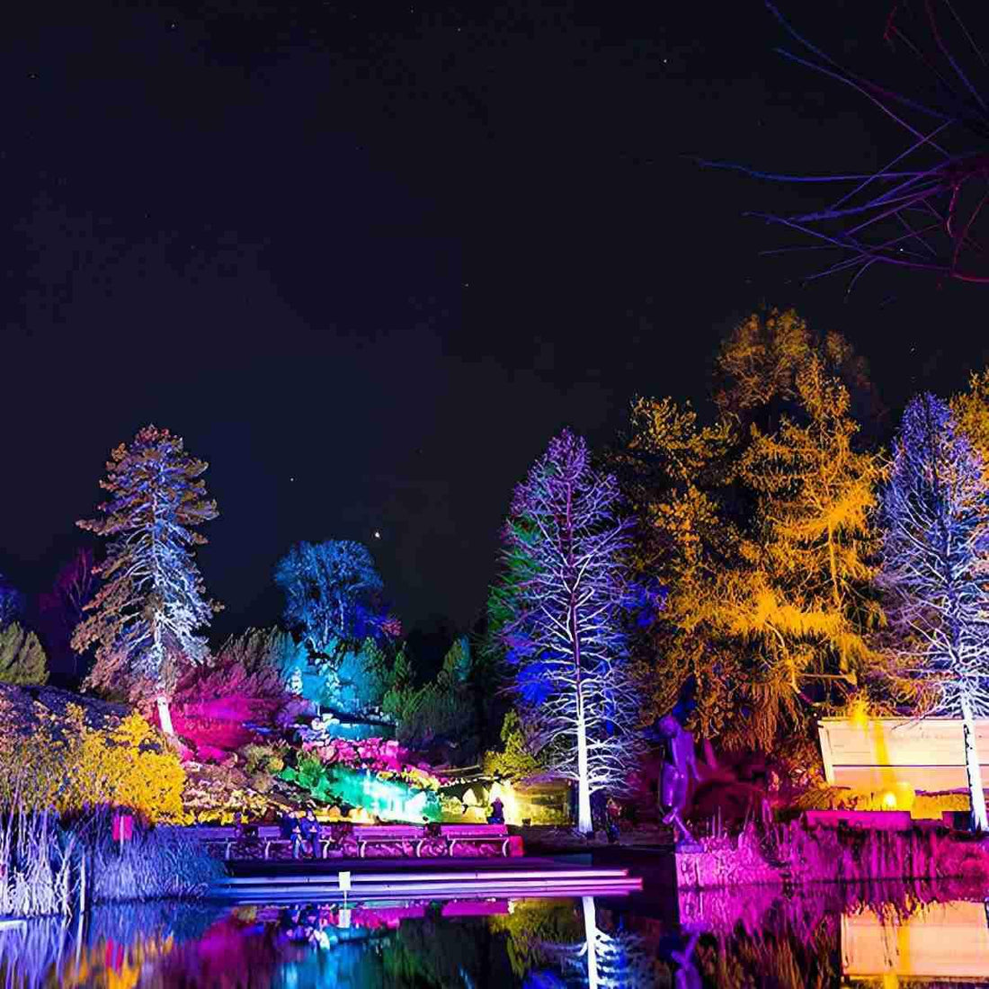 Outdoor Waterproof RGB LED Spot Lights Trees Lights - Flyachilles