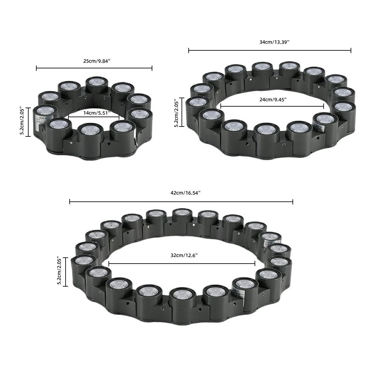 Outdoor Waterproof Ring Round LED Column Treet Light Spot Lights - Flyachilles