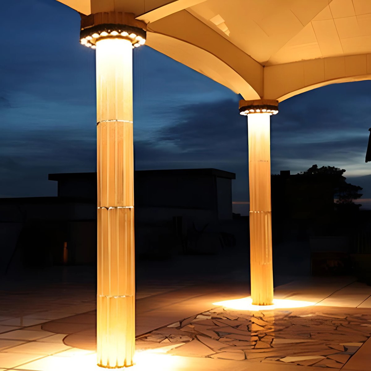Outdoor Waterproof Ring Round LED Column Treet Light Spot Lights - Flyachilles